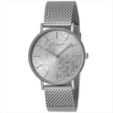 Buy Shop Coach Perry Quartz Silver Dial Silver Mesh Bracelet Watch for Women - 14503384 USA Online