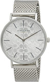 Buy Shop Coach Perry Quartz Silver Dial Silver Mesh Bracelet Watch for Women - 14503384 USA Online