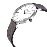 Buy Shop Coach Perry White Dial Grey Leather Strap Watch for Women - 14503155 USA Online
