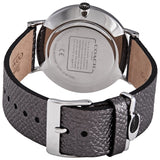 Buy Shop Coach Perry White Dial Grey Leather Strap Watch for Women - 14503155 USA Online