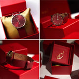 Buy Shop Coach Perry Red Dial Red Leather Strap Watch for Women - 14503486 USA Online