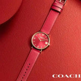 Buy Shop Coach Perry Red Dial Red Leather Strap Watch for Women - 14503486 USA Online