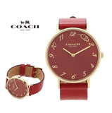 Buy Shop Coach Perry Red Dial Red Leather Strap Watch for Women - 14503486 USA Online
