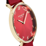 Buy Shop Coach Perry Red Dial Red Leather Strap Watch for Women - 14503486 USA Online