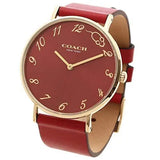 Buy Shop Coach Perry Red Dial Red Leather Strap Watch for Women - 14503486 USA Online