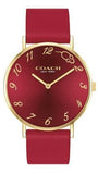 Buy Shop Coach Perry Red Dial Red Leather Strap Watch for Women - 14503486 USA Online