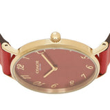 Buy Shop Coach Perry Red Dial Red Leather Strap Watch for Women - 14503722 USA Online