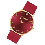 Buy Shop Coach Perry Red Dial Red Leather Strap Watch for Women - 14503722 USA Online