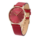 Buy Shop Coach Perry Red Dial Red Leather Strap Watch for Women - 14503722 USA Online