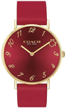 Buy Shop Coach Perry Red Dial Red Leather Strap Watch for Women - 14503722 USA Online