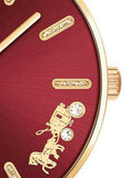 Buy Shop Coach Perry Red Dial Red Leather Strap Watch for Women - 14503852 USA Online