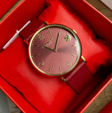 Buy Shop Coach Perry Red Dial Red Leather Strap Watch for Women - 14503867 USA Online