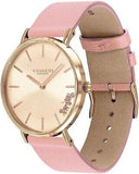 Buy Shop Coach Perry Rose Gold Dial Pink Leather Strap Watch for Women - 14503332-C USA Online