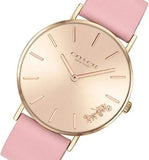 Buy Shop Coach Perry Rose Gold Dial Pink Leather Strap Watch for Women - 14503332-C USA Online