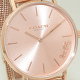 Buy Shop Coach Perry Rose Gold Dial Rose Gold Mesh Bracelet Watch for Women - 14503343 USA Online