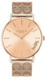 Buy Shop Coach Perry Rose Gold Dial Rose Gold Mesh Bracelet Watch for Women - 14503343 USA Online
