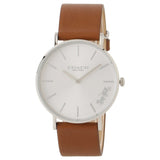 Buy Shop Coach Perry Silver Dial Brown Leather Strap Watch for Women - 14503120 USA Online