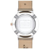 Buy Shop Coach Perry Silver Dial Light Brown Leather Strap Watch for Women - 14503119 USA Online