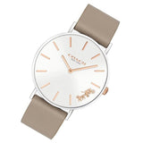 Buy Shop Coach Perry Silver Dial Light Brown Leather Strap Watch for Women - 14503119 USA Online