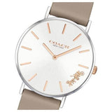 Buy Shop Coach Perry Silver Dial Light Brown Leather Strap Watch for Women - 14503119 USA Online