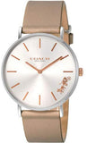 Buy Shop Coach Perry Silver Dial Light Brown Leather Strap Watch for Women - 14503119 USA Online