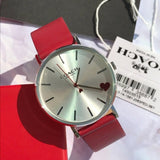Buy Shop Coach Perry Silver Dial Red Leather Strap Watch for Women - 14503515 USA Online