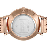 Buy Shop Coach Perry Silver Dial Rose Gold Mesh Bracelet Watch for Women - 14503386 USA Online