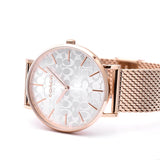 Buy Shop Coach Perry Silver Dial Rose Gold Mesh Bracelet Watch for Women - 14503386 USA Online