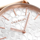 Buy Shop Coach Perry Silver Dial Rose Gold Mesh Bracelet Watch for Women - 14503386 USA Online