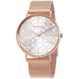 Buy Shop Coach Perry Silver Dial Rose Gold Mesh Bracelet Watch for Women - 14503386 USA Online