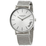 Buy Shop Coach Perry Silver Dial Silver Mesh Bracelet Watch for Women - 14503341 USA Online