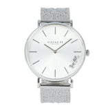 Buy Shop Coach Perry Silver Dial Silver Mesh Bracelet Watch for Women - 14503341 USA Online