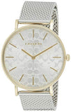 Buy Shop Coach Perry Silver Dial Silver Mesh Bracelet Watch for Women - 14503387 USA Online