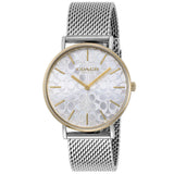 Buy Shop Coach Perry Silver Dial Silver Mesh Bracelet Watch for Women - 14503387 USA Online