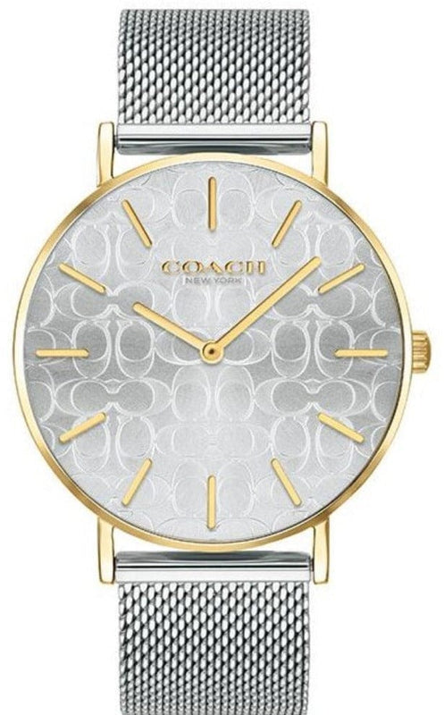 Buy Shop Coach Perry Silver Dial Silver Mesh Bracelet Watch for Women - 14503387 USA Online