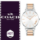 Buy Shop Coach Perry Silver Dial Two Tone Steel Strap Watch for Women - 14503346 USA Online