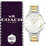 Buy Shop Coach Perry Silver Dial Two Tone Steel Strap Watch for Women - 14503347 USA Online