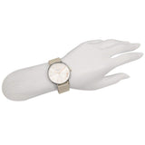 Buy Shop Coach Perry Silver DIal White Leather Strap Watch for Women - 14503116 USA Online