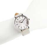 Buy Shop Coach Perry Silver DIal White Leather Strap Watch for Women - 14503116 USA Online