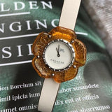 Buy Shop Coach Perry White Dial Beige Leather Strap Watch for Women - 14503050 USA Online