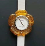 Buy Shop Coach Perry White Dial Beige Leather Strap Watch for Women - 14503050 USA Online