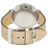 Buy Shop Coach Perry White Dial Beige Leather Strap Watch for Women - 14503157 USA Online