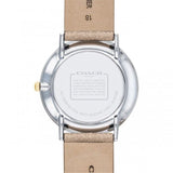 Buy Shop Coach Perry White Dial Beige Leather Strap Watch for Women - 14503157 USA Online