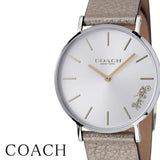 Buy Shop Coach Perry White Dial Beige Leather Strap Watch for Women - 14503157 USA Online