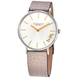 Buy Shop Coach Perry White Dial Beige Leather Strap Watch for Women - 14503157 USA Online