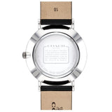 Buy Shop Coach Perry White Dial Black Leather Strap Watch for Women - 14503115 USA Online