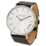 Buy Shop Coach Perry White Dial Black Leather Strap Watch for Women - 14503115 USA Online