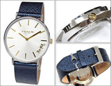 Buy Shop Coach Perry White Dial Blue Leather Strap Watch for Women - 14503156 USA Online