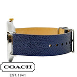 Buy Shop Coach Perry White Dial Blue Leather Strap Watch for Women - 14503156 USA Online
