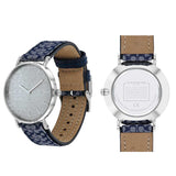 Buy Shop Coach Perry White Dial Blue Leather Strap Watch for Women - 14503156 USA Online